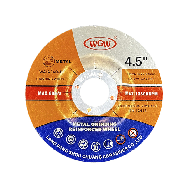 Disco de corte de metal WGW Long-Life 115 mm x 6,0 x 22,23 mm 80 m/s Rebarbadora angular portátil de alta dureza 