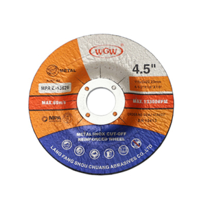 WGW Disco de corte de metal de longa duração 115 mm x 3,0 x 22,23 mm 80 m/s Rebarbadora angular portátil de alta dureza 