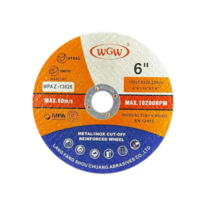 Disco de corte de qualidade premium para linha industrial para ferro fabricado na China 6 polegadas 150x1,6x22 
