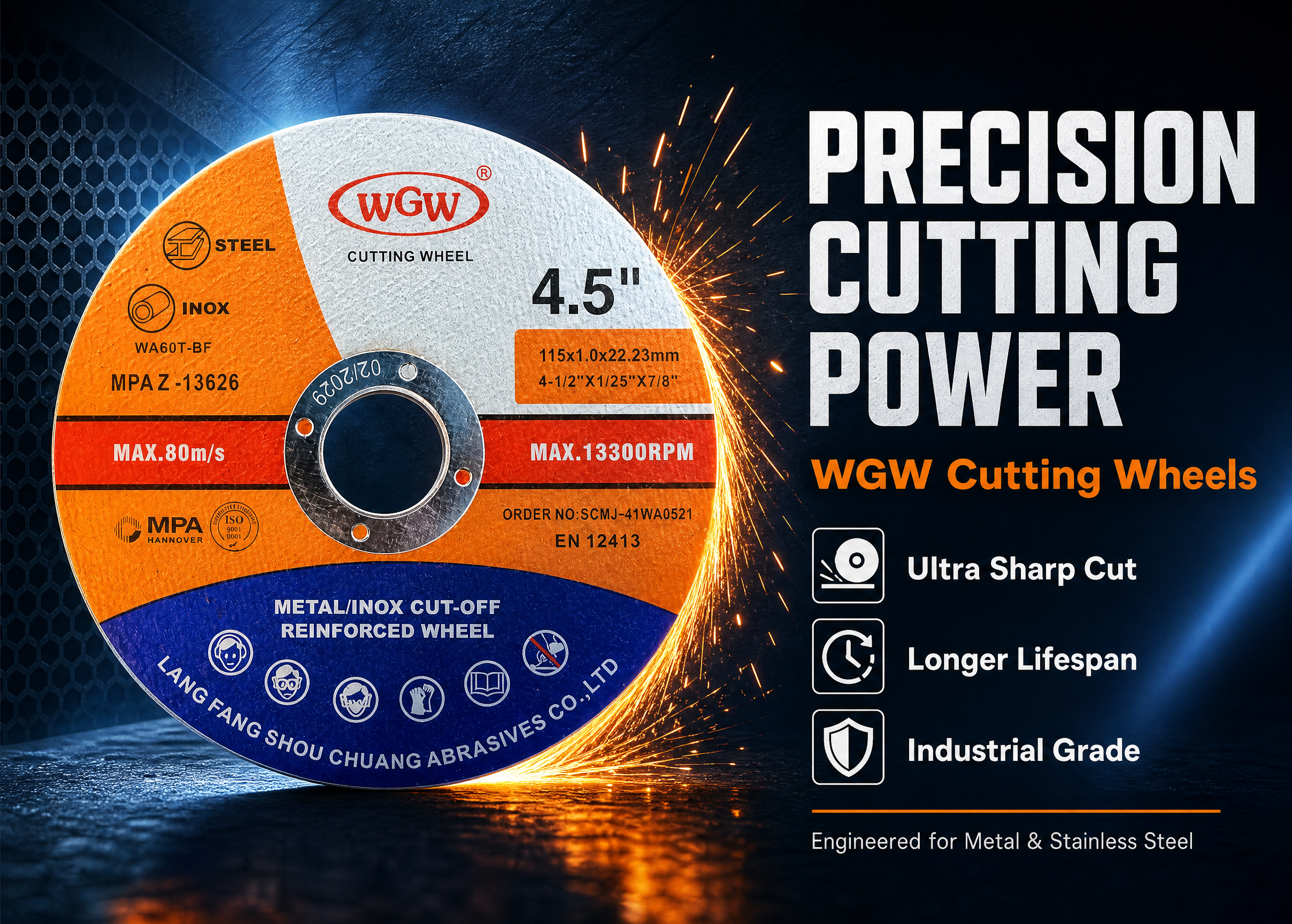 Novos discos de corte ultrafinos WGW: precisão e eficiência redefinidas