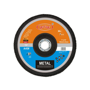 Disco abrasivo de aço inoxidável de 7 polegadas, moagem rápida, roda de 180 mm para suporte personalizado OEM de aço e metal (disco flap)